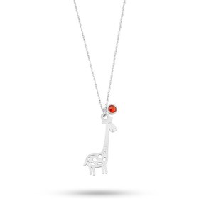 تصویر گردنبند نقره زرافه NSi-400