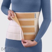 تصویر شکم بند ساده کرم (با قابلیت تنظیم) طب و صنعت کد 60320 Teb Sanat Adjustable Elastic Abdominal Binder