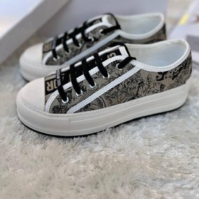 تصویر کتانی تخت زنانه دیور | Dior Walk'n'Dior Platform Sneaker