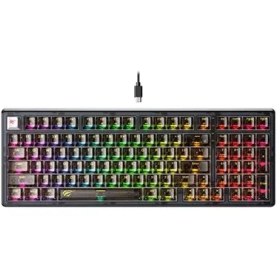 تصویر کیبورد مکانیکی گیمینگ Havit KB875L GAMENOTE با نورپردازی RGB 