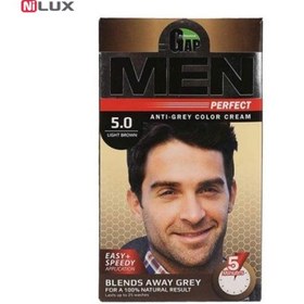 تصویر کیت رنگ مو مردانه قهوه ای روشن شماره 5.0 گپ 50 میلی لیتر Gap Men Perfect Hair Color Kit No.5.0 light Brown