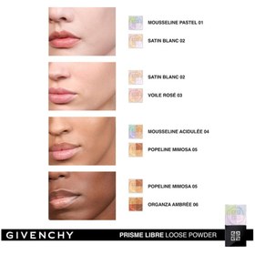 تصویر پودر رنگی و روشن کننده PRISME LIBRE MATTING CORRECTOR 01 موسلین پاستل ژیوانشی Givenchy 