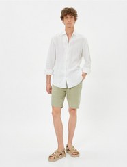 تصویر جیب الاستیک کمر شلوارک پایه برمودا با جزئیات 