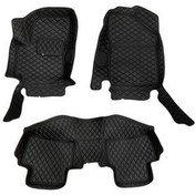 تصویر کفپوش چرم پنج بعدی خودرو گلدوزی مناسب برای کیا سلتوس 