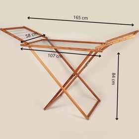 تصویر بند رخت چوب راش 