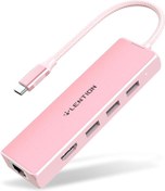 تصویر هاب و داک استیشن USB-C پنج پورت لنشن مدل Lention C25 