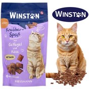 تصویر تشویقی گربه وینستون با طعم مرغ و پنیر 50 گرم Winston treat cat ploutry & cheese 50g