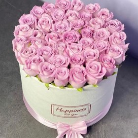 تصویر باکس گل رز صورتی 