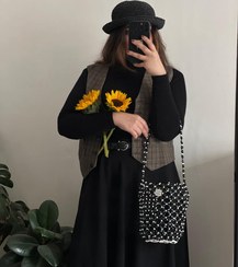 تصویر تت-توت بگ مرواریدی دستساز Tote bag