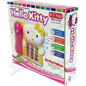 تصویر تلفن موزیکال مدل Hello Kitty 