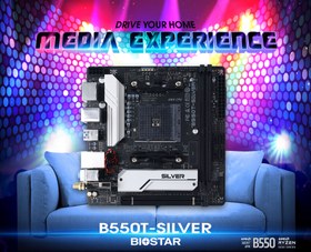 تصویر مادربرد بایوستار B550T-SILVER Biostar B550T-SILVER DDR4 AMD AM4 Motherboard