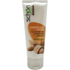 تصویر کرم دست و صورت شون حاوی عصاره بادام 75 میل SCHON HAND & FACE CREAM ALMOND OIL 75ml