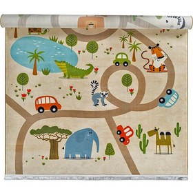 تصویر فرش کودک طرح جاده ماجراجویی کد 101291 
