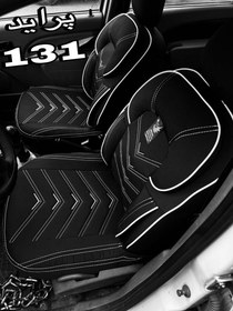 تصویر روکش صندلی پارچه ای پراید۱۳۱و۱۳۲مدل سوپرvipخلبانی طبی پددار نرمال مناسب پراید۱۳۱و۱۳۲ مدل ۹۰ببالا 