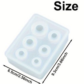 تصویر قالب سیلیکونی گوی ۶ عددی 