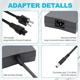 تصویر آداپتور لپ تاپ دل 19.5V 7.7A (150W) Slim 