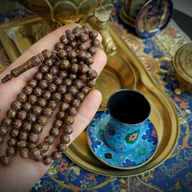 تصویر تسبیح ۱۰۱ دانه ریشه دارچین اصیل و معطر 