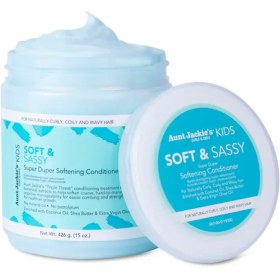 تصویر نرم کننده مو کودک آنت جکیز Aunt Jackie's kids Soft and Sassy Super Duper Softening Conditioner 426g 