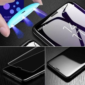 تصویر بهترین گلس گوشی سامسونگ S10 Plus محافظ صفحه نمایش شیشه ای سامسونگ اس 10 پلاس تمام صفحه اس ده پلاس با پوشش کامل مدل یو وی UV Nano Glass For Samsung Galaxy S10 plus 