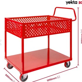 تصویر ترولی دو طبقه صنعتی charkhesh arya 09122813154