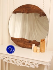 تصویر آینه چوبی چنار 