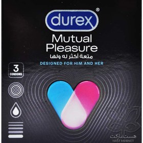 تصویر کاندوم خاردار ( نقطه دار ) موچوال پلژر ۳ عدد دیورکس – durex 