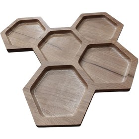 تصویر سینی سرو مزه 5 خونه 