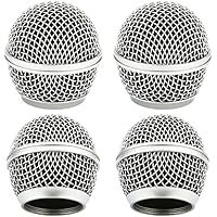 تصویر Microphone Head Replace, Microphone Grille Ball with Inner Foam, Steel Mesh Replacement Microphone Grille Heads for Shure SM58 (4pcs) Microphone Head Replace, Microphone Grille Ball with Inner Foam, Steel Mesh Replacement Microphone Grille Heads for Shure SM58 (4pcs)