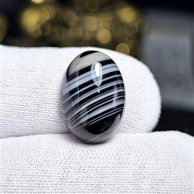 تصویر نگین سنگ اونیکس سلیمانی معدنی نمونه خاص کد S3408 