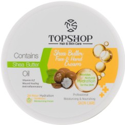 تصویر کرم مرطوب کننده حاوی روغن شی باتر 200میل تاپ شاپ Top Shop Moisturising Cream Shea Butter 200ml