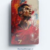 تصویر استیکر کارت بانکی رستا مدل رونالدو طرح فوتبالی 