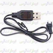 تصویر کابل شارژ یو اس بی 3.7 ولتی 500 میلی آمپری سوکت SM2 دو پینی 