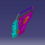 تصویر درب عقب راست ام وی ام X55 