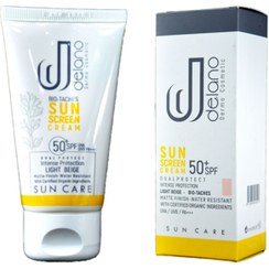 تصویر کرم ضد آفتاب رنگی و روشن کننده دلانو مدل بایوتچ +SPF 50 حجم ۵۰ میل 