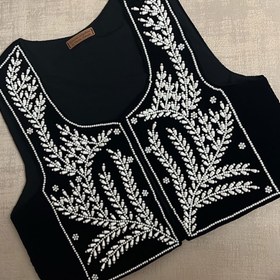 تصویر جلیقه گندم مشکی 