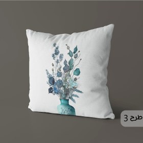 تصویر کوسن کد K453 گلدار_آبرنگی