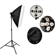 تصویر کیت هولدر 5 لامپ سرامیکی Diamond Continuous Lighting 5 Lamps 