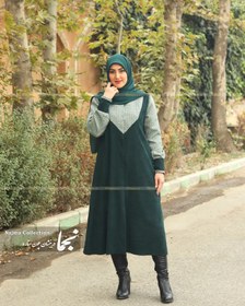 تصویر پالتو آستر دار زنانه شانل بافت مدل دل آرا نجما - س Delara Women's Overcoat