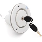 تصویر درب ورودی مخزن آب کمپر کلید دار با کابل نگهدارنده درب مدل 6212 