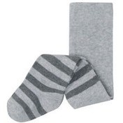 تصویر جوراب شلواری نوزادی ضخیم لوپیلو خاکستری راه راه 