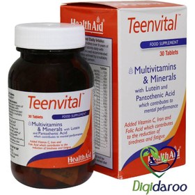 تصویر قرص تین ویتال هلث اید انقضا 2024/02/25 ا Teenvital Health Aid Teenvital Health Aid