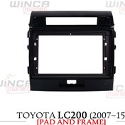 تصویر قاب مانیتور خودرو لندکروز اتاق LC200 مدل 2007 تا 2015 سایز 9 اینچ LANDCRUISER ROOM LC200 MODEL 2007 TO 2015 CAR MONITOR FRAME