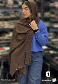 تصویر شال موهر وارداتی قهوه ای - ۳ Shal moher varedati ghahvei