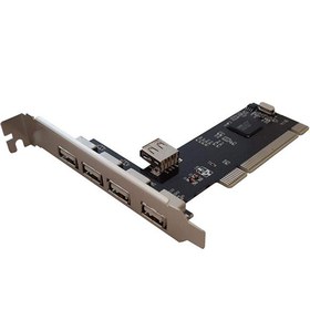 تصویر کارت PCI پی نت USB2 چهار پورت کد 1265 