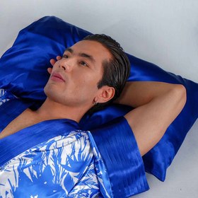 تصویر جفت روبالشتی سرمه ای 