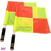 تصویر پرچم کمک داوری فوتبال مدل 1558 بسته 2 عددی 