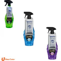 تصویر اسپری شیشه پاک کن غیرالکلی راپیدو همراه با کنسانتره 500 میل Rapido non-alcoholic glass cleaner spray with concentrate 500 ml