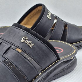 تصویر دمپایی مردانه طبی مدل 801 مشکی 