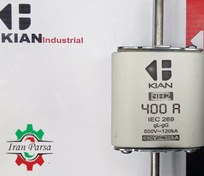 تصویر فیوز کاردی کیان NH2-400A-500V-120ka-gL-gG 