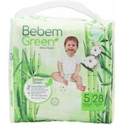 تصویر پوشک کامل بچه ببم سبز سایز ۵ 